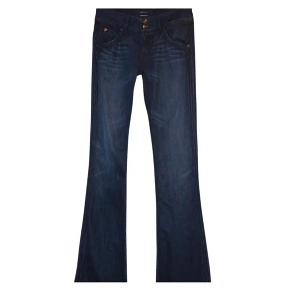 Hudson Denim Dark Rinse Flare Leg Jeans - Picture 8 of 8